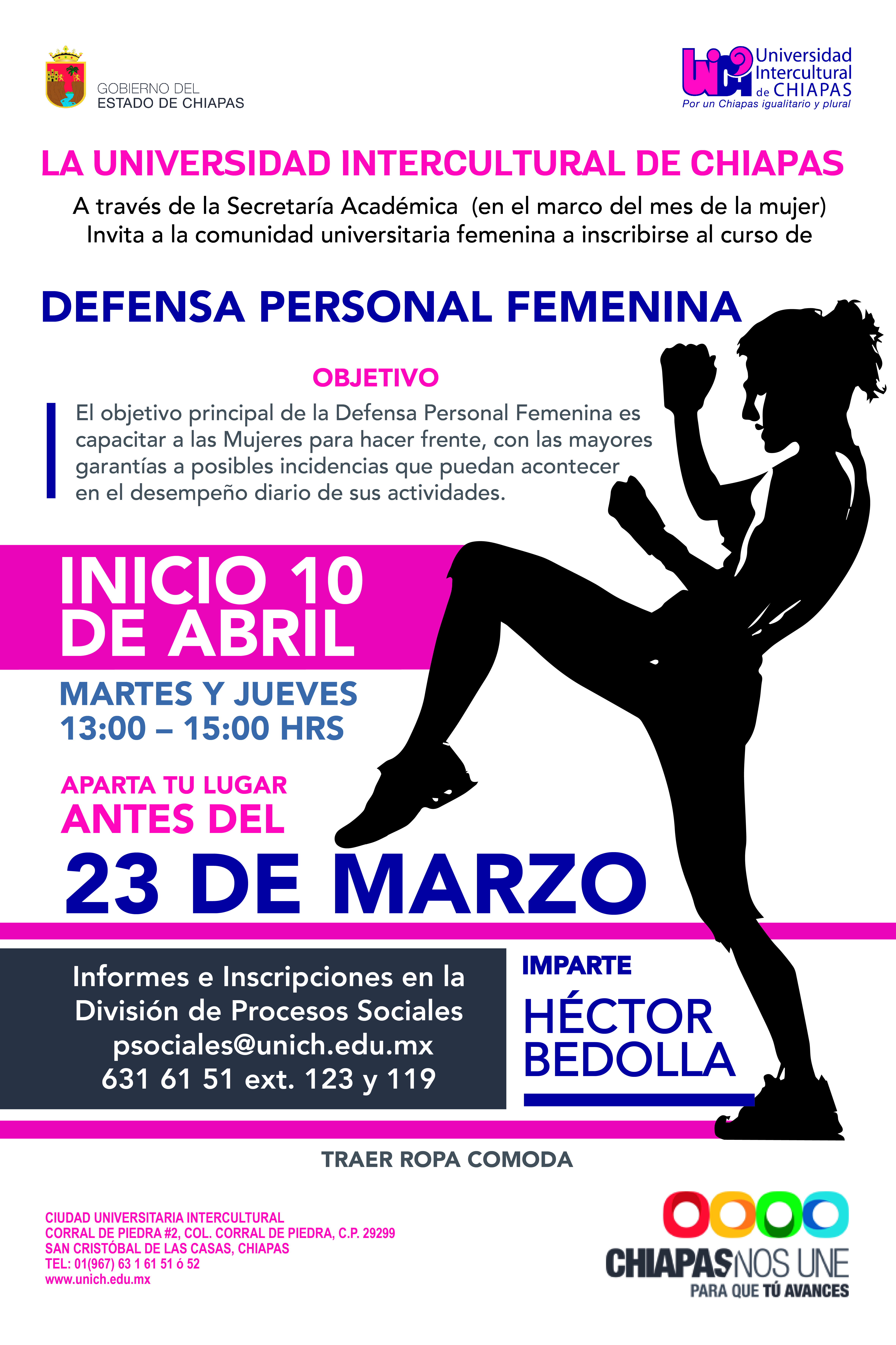 Curso Defensa Personal para Mujeres