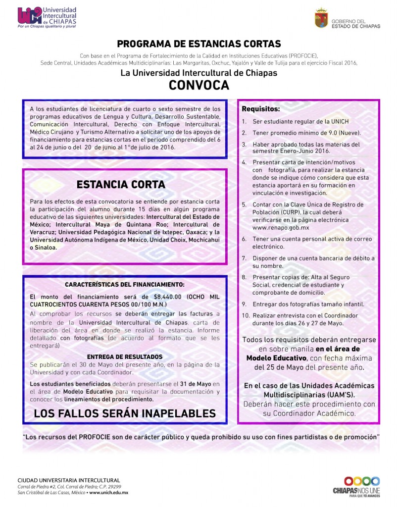 programa de estancias cortas