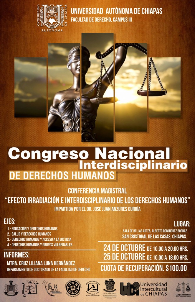 cartel congreso DERECHO UNACH