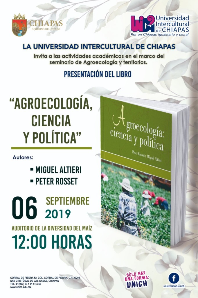 Presentación de Libro "Agroecología, ciencia y Política"