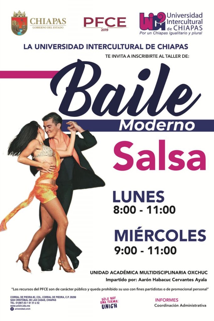 Taller de Baile Moderno Sede Oxchuc