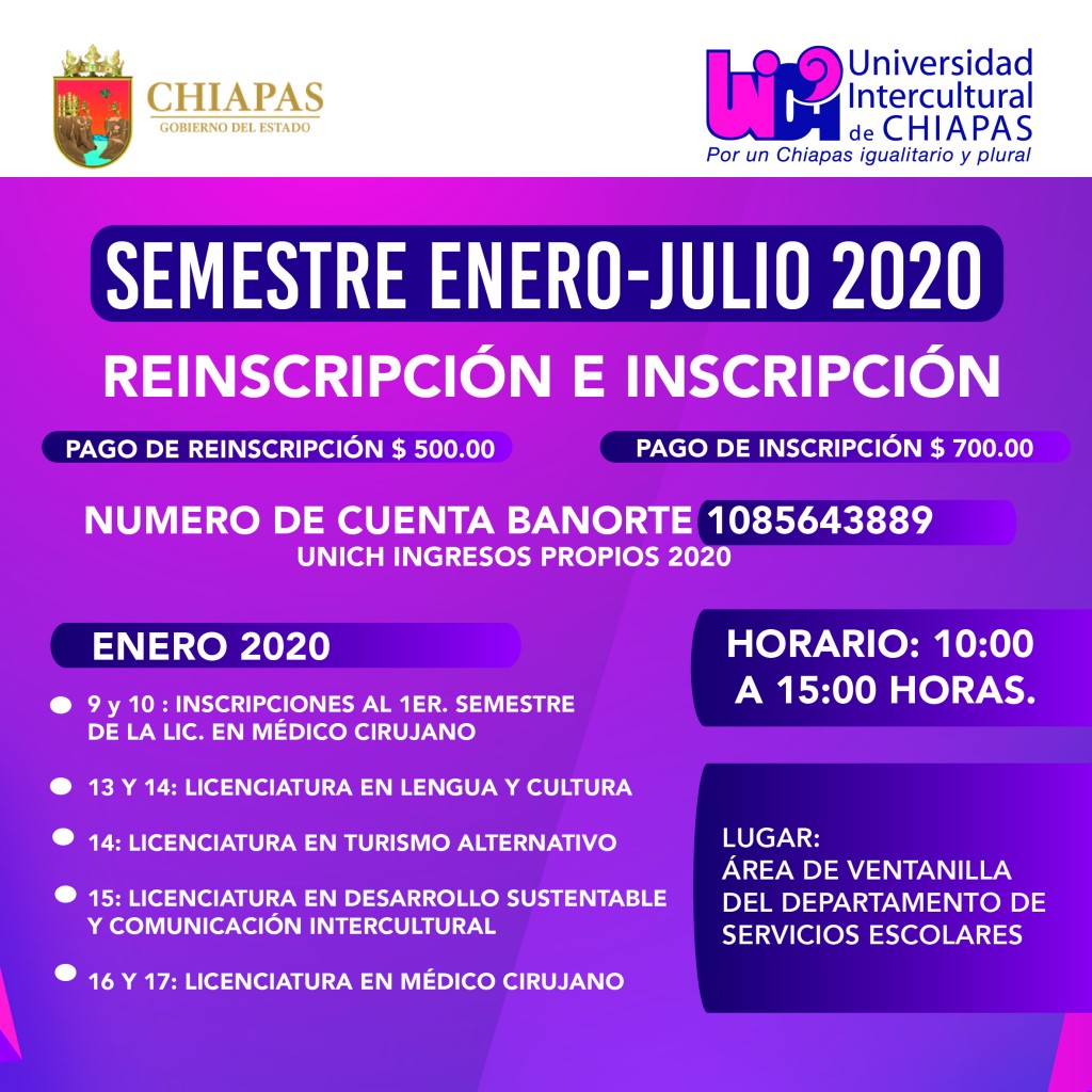 Requisitos para inscripciones y reinscripciones