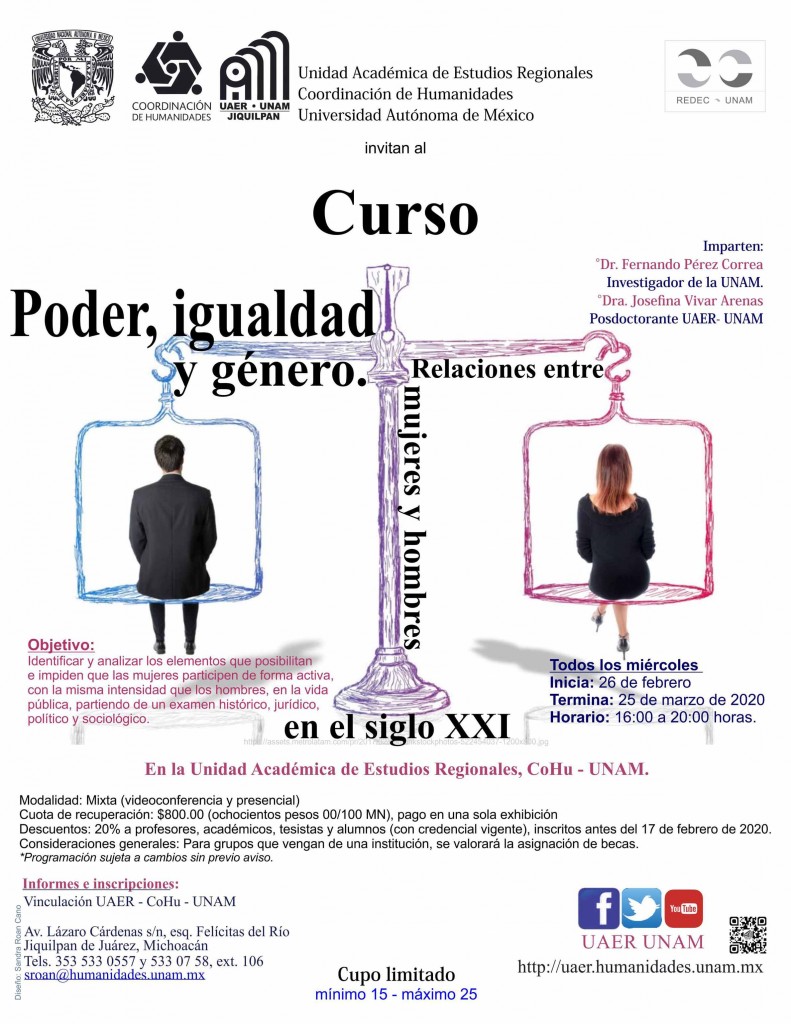 curso: Poder, igualdad y género