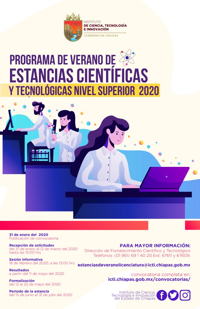 “Programa de Verano de Estancias Científicas y Tecnológicas Nivel Superior, 2020”